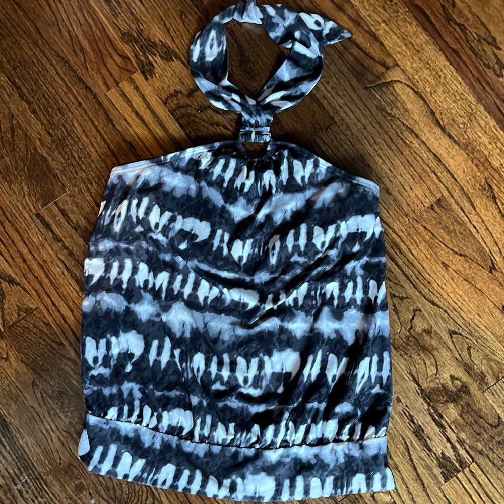 Michael Kors Halter Tie Blouson Tankini